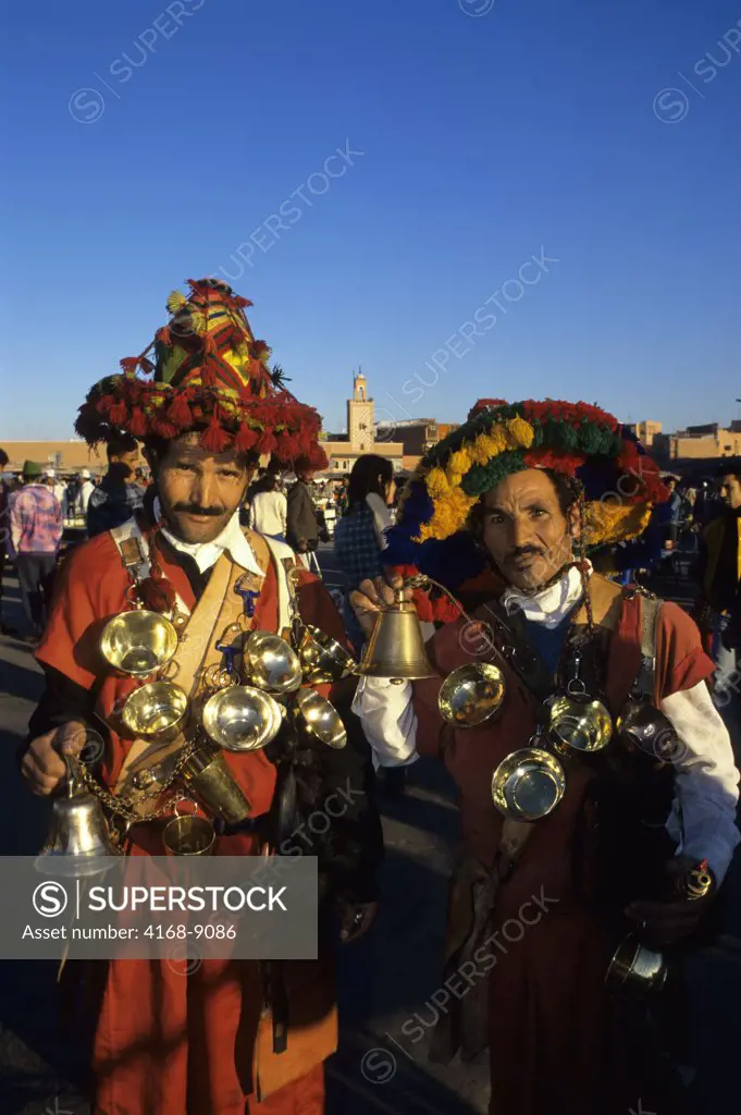Morocco, Marrakech, Medina, Djama El-Fna Central Square, Water Bearers