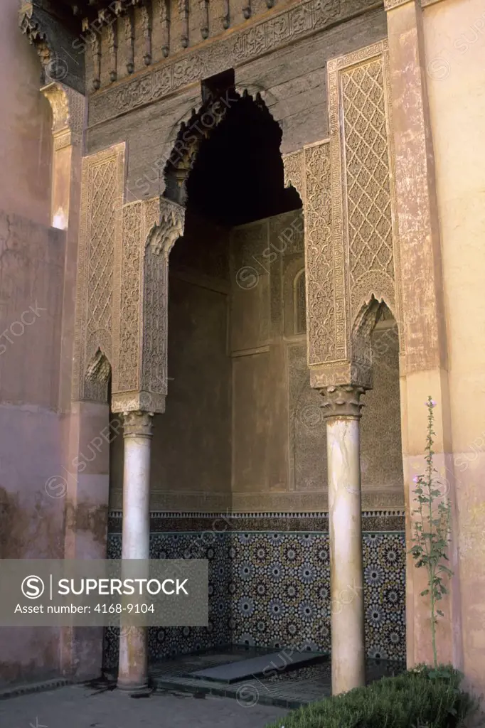 Morocco, Marrakech, Saadin Tombs, Architecture