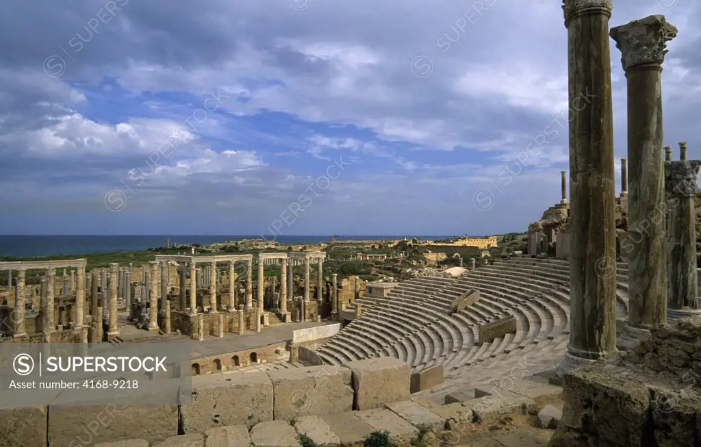 Libya, Near Tripoli, Leptis Magna, Theatre