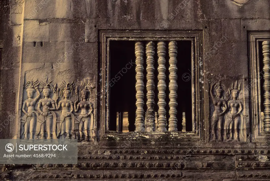Cambodia, Angkor, Angkor Wat, Central Structure, Window