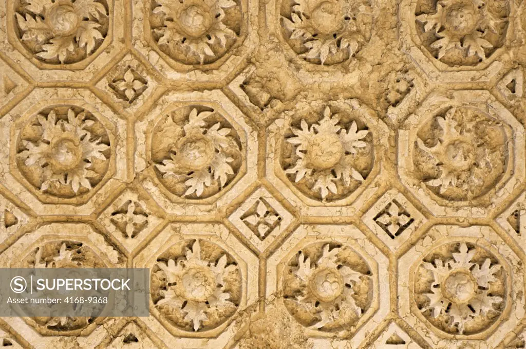 Syria, Palmyra, Ancient Roman City, Temple Of Bel, Detail Of Roof Design