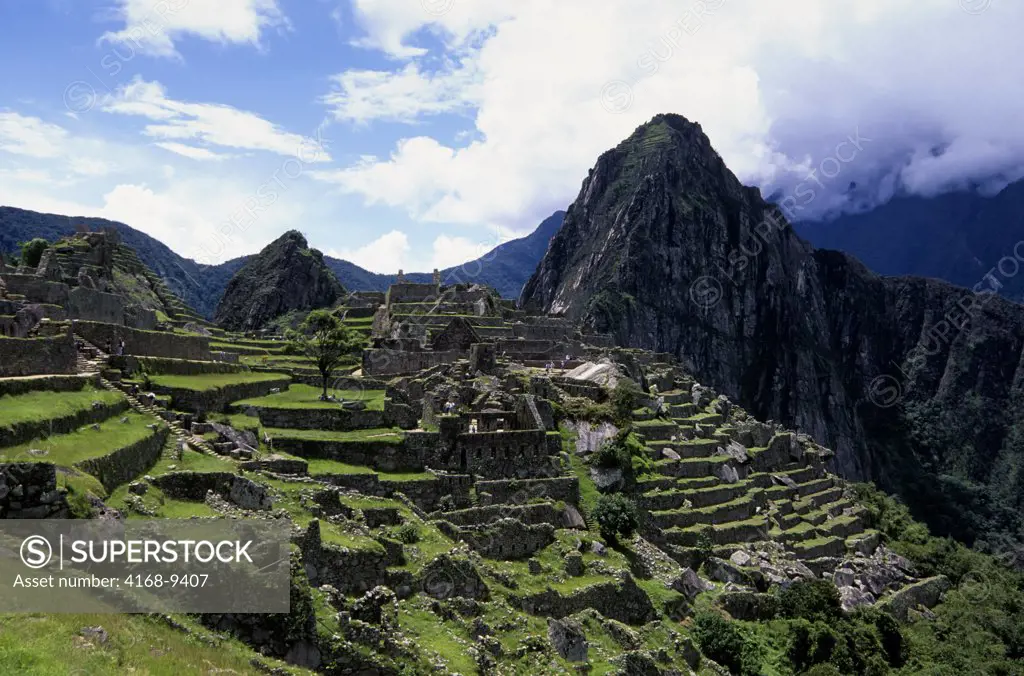 Peru, Sacred Valley, Machu Picchu With Huayna Picchu In Background