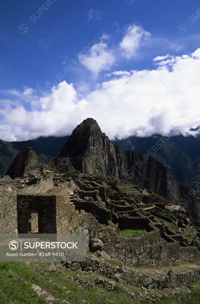 Peru, Sacred Valley, Machu Picchu With Huayna Picchu In Background, Entrance