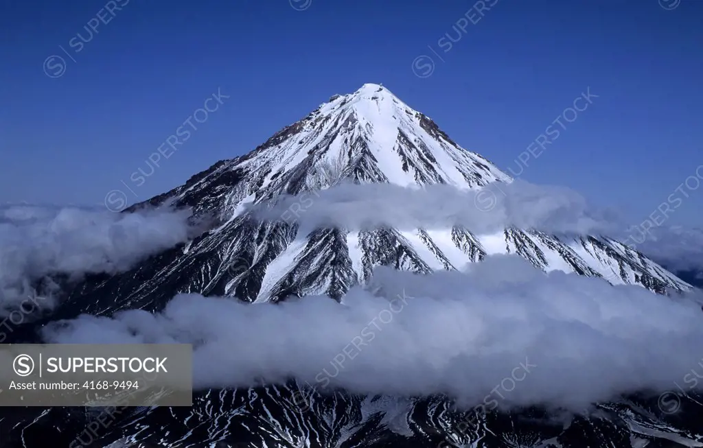Russia, Kamchatka, Near Petropavlovsk, View Of Koryak Volcano