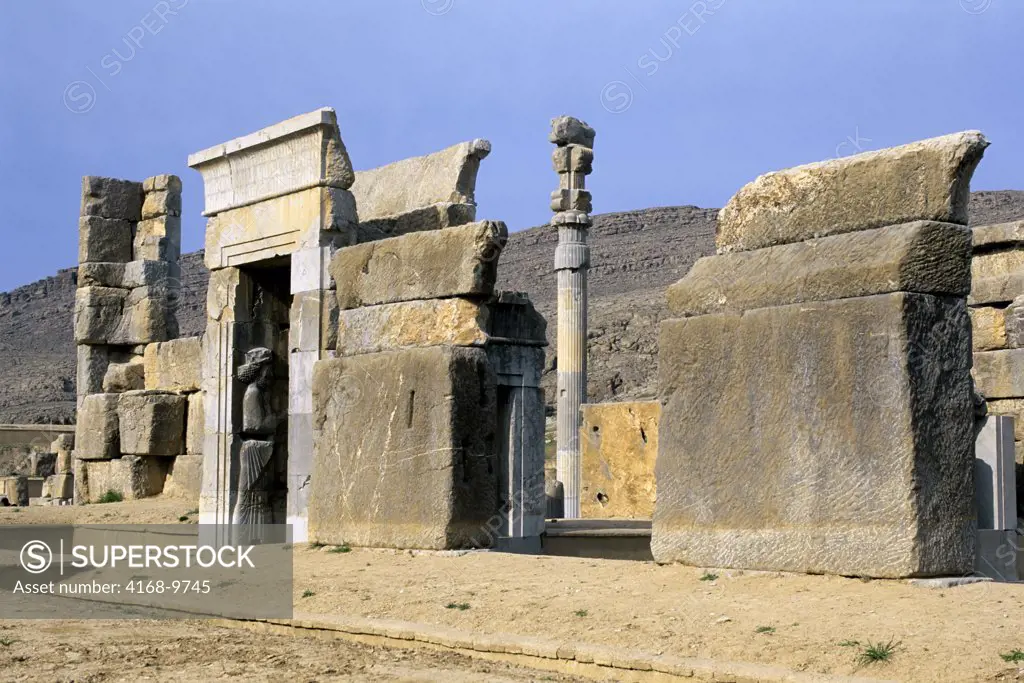 Iran, Near Shiraz Persepolis, Remains