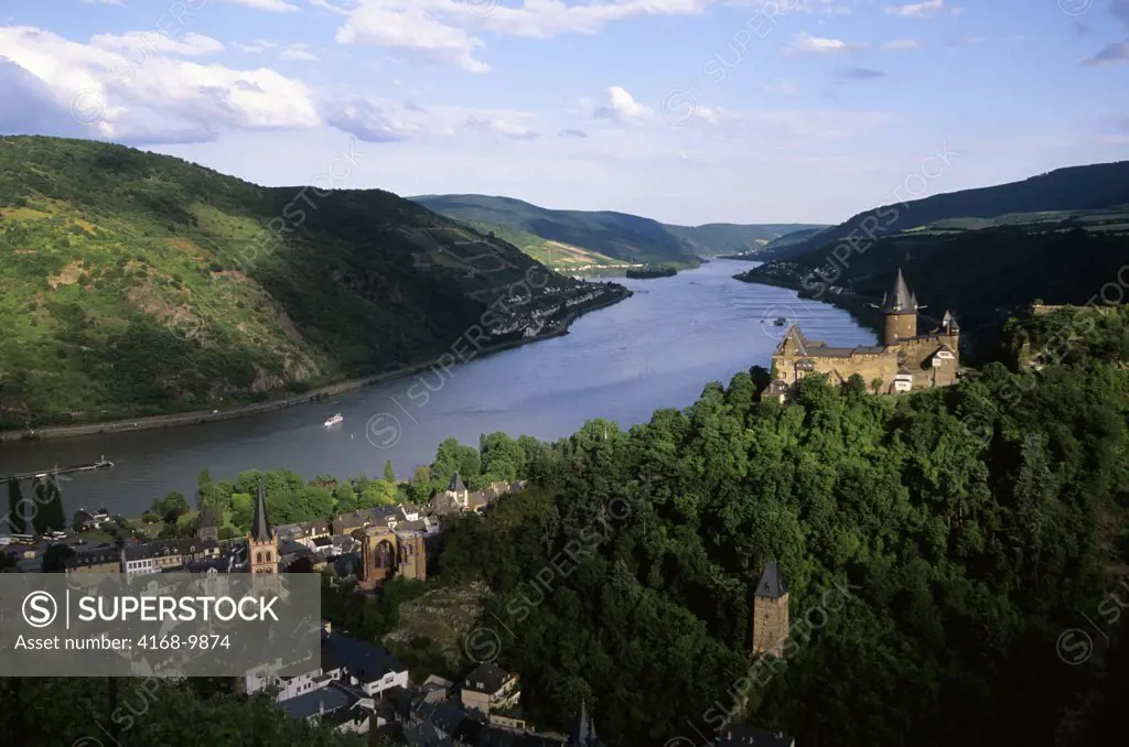 Germany, Rhine River, Bacharach, Stahleck Fortress