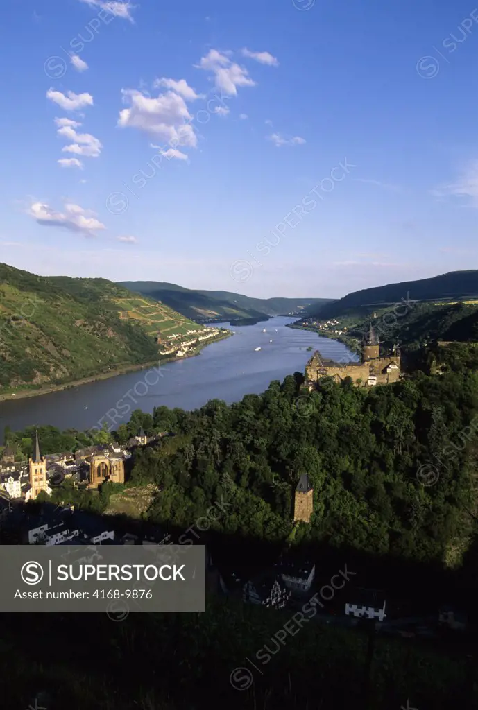 Germany, Rhine River, Bacharach, Stahleck Fortress