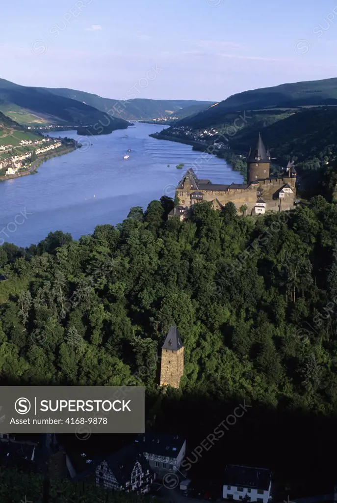 Germany, Rhine River, Bacharach, Stahleck Fortress