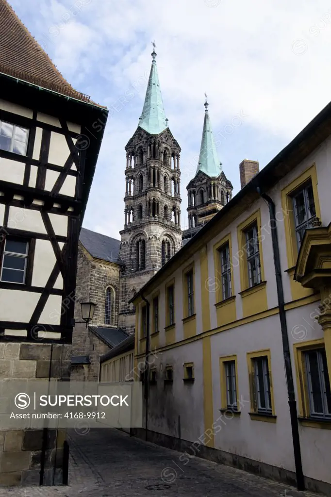 Germany, Bamberg, Unesco, Street Scene, Imperial Cathedral