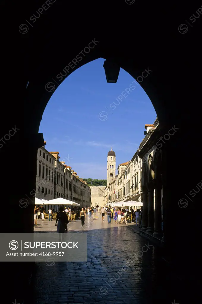 Croatia, Dubrovnik, Street Scene, Arch