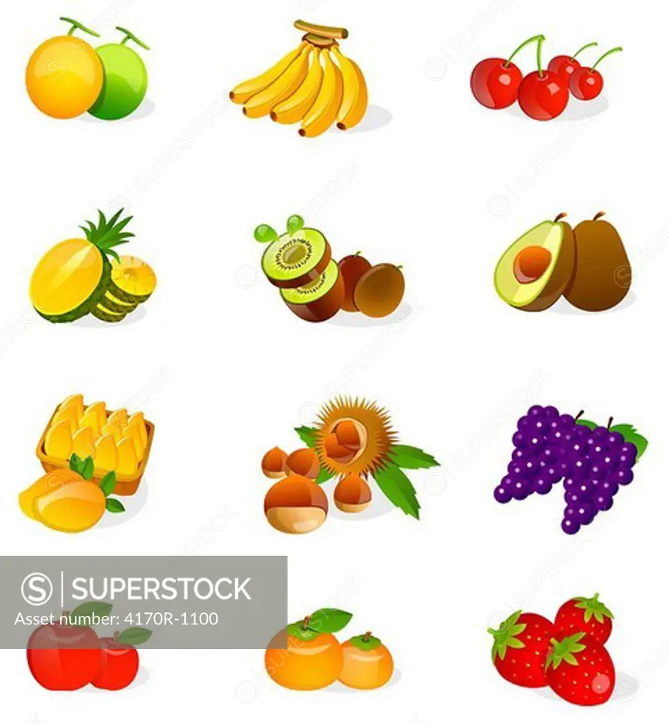 Different types of fruits