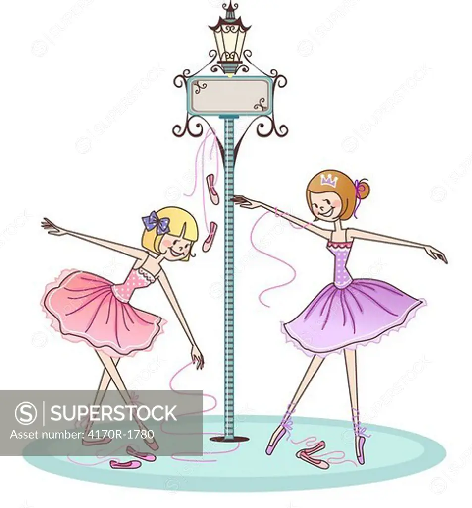 Two women dancing and smiling