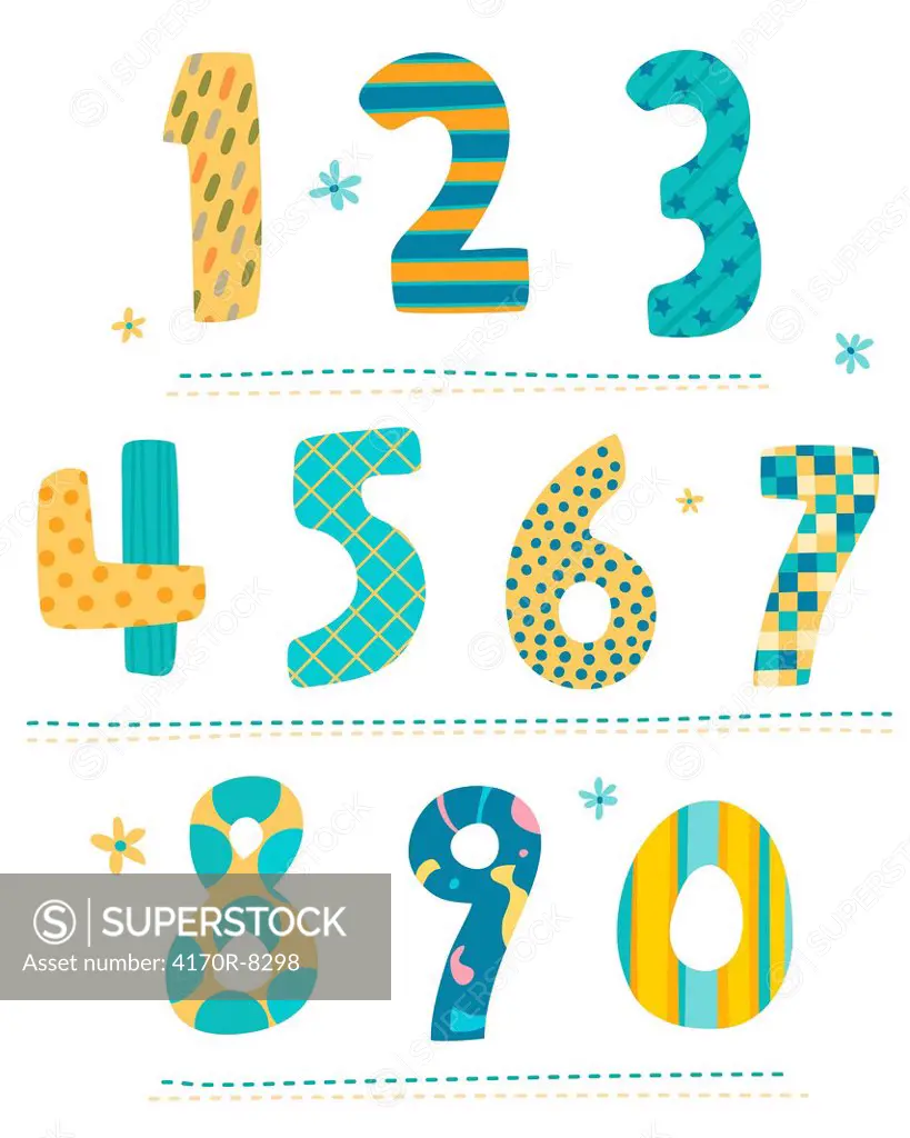 Close_up of numbers
