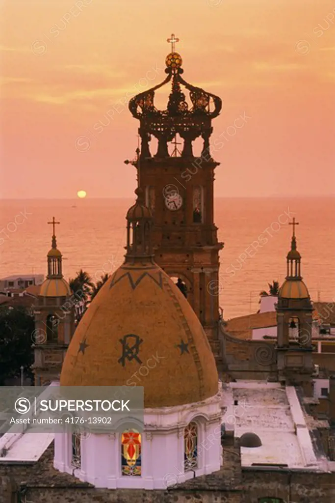 Church of Guadalulpe in Puerto Vallarta in Jalisco State Mexico