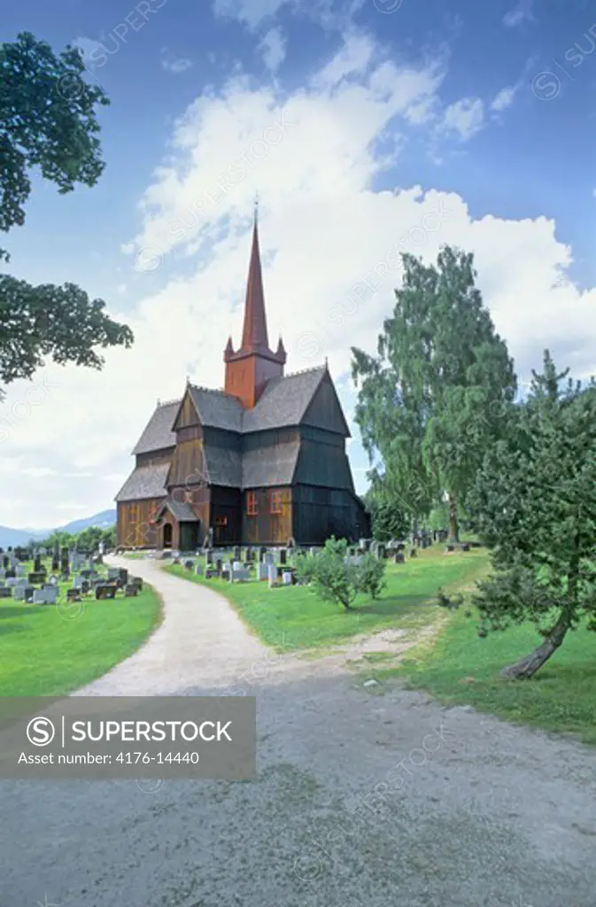 NORWAY TRADITIONAL WOODEN STAVE CHURCH STAVKIRKE