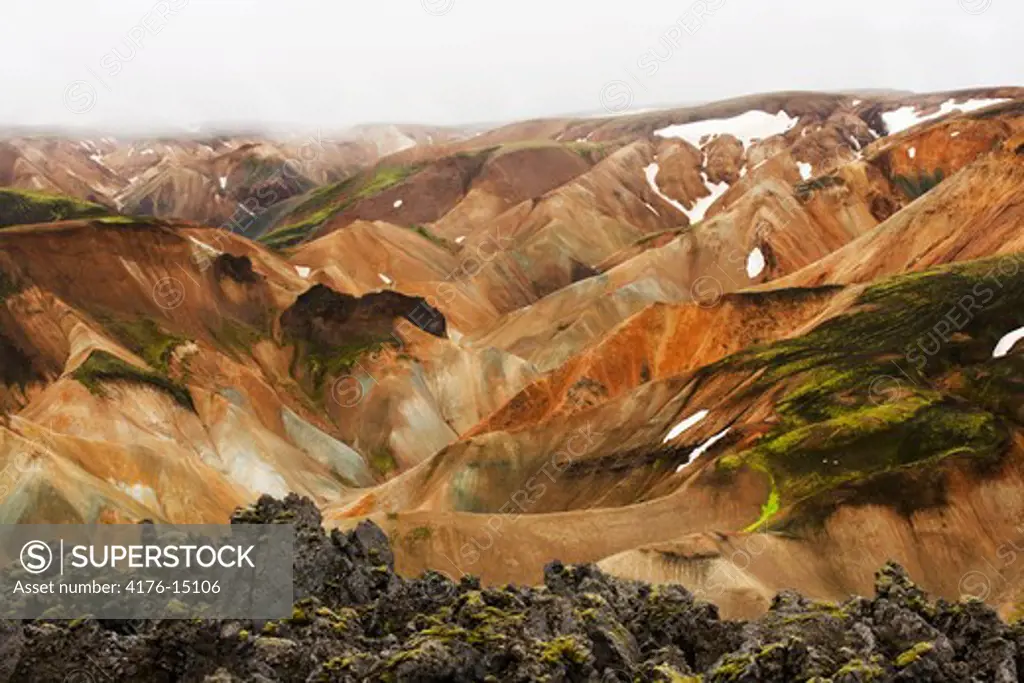 Landscape by Landmannalaugar, Iceland