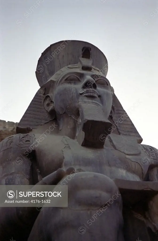 Ramses II at the temple of Luxor in Egypt
