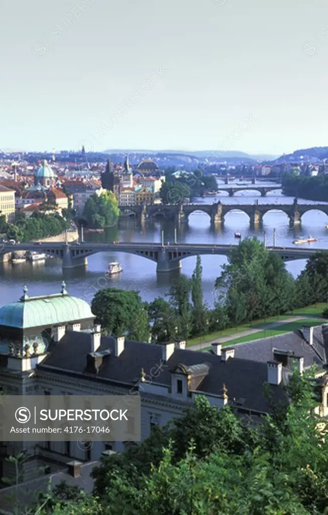 CZECH REPUBLIC PRAGUE PRAGUE S BRIDGES VLTAVA RIVER