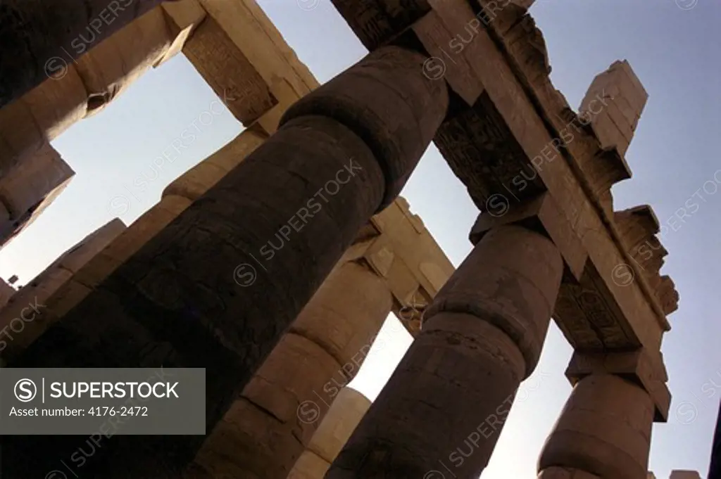 The Pillars at Karnak temple in Luxor, Egypt