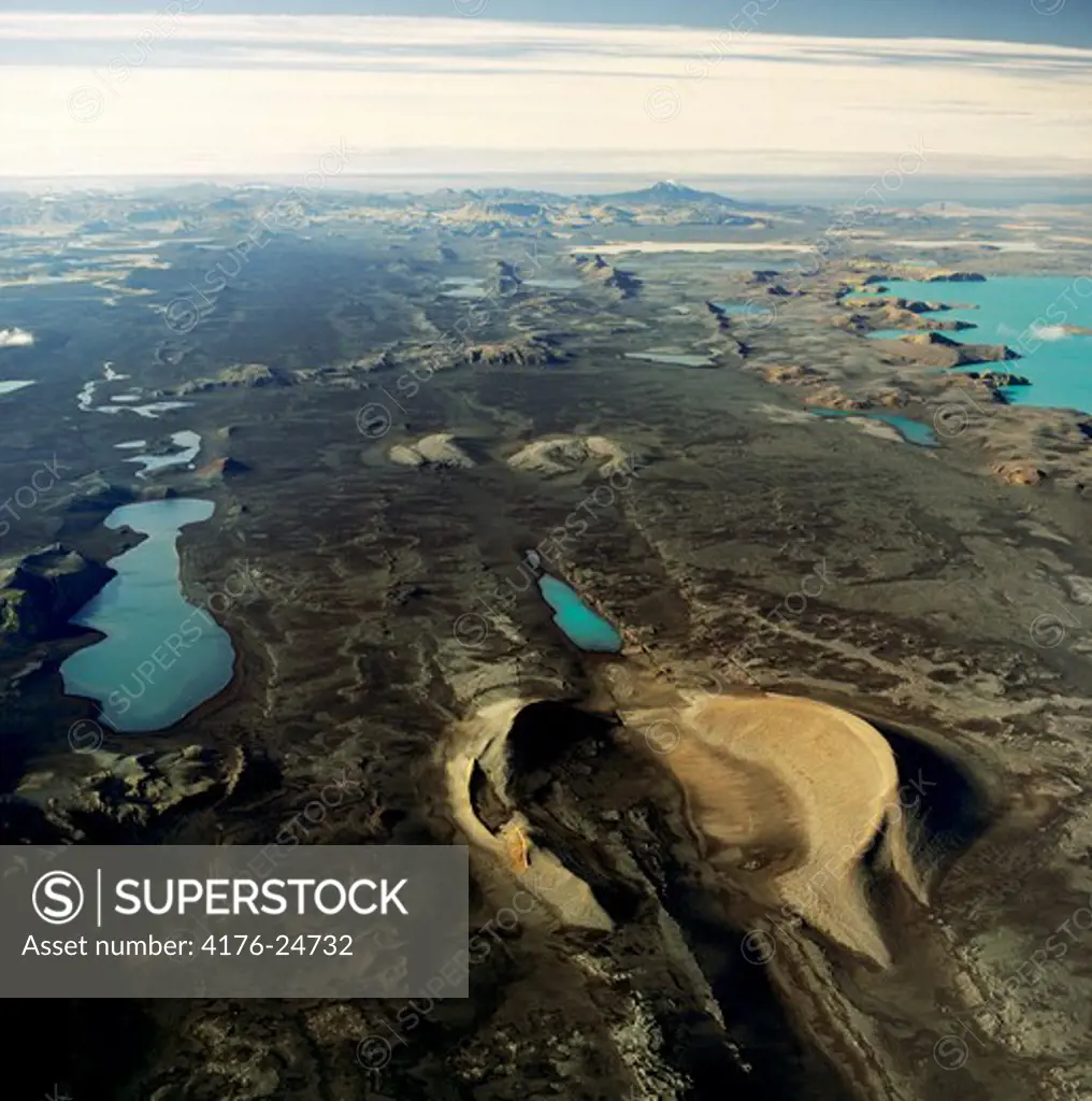Iceland - Panoramic view of a landscape