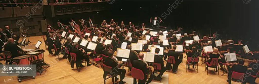 Stockholm Philharmonic Orchestra performing in Stockholm Concert House