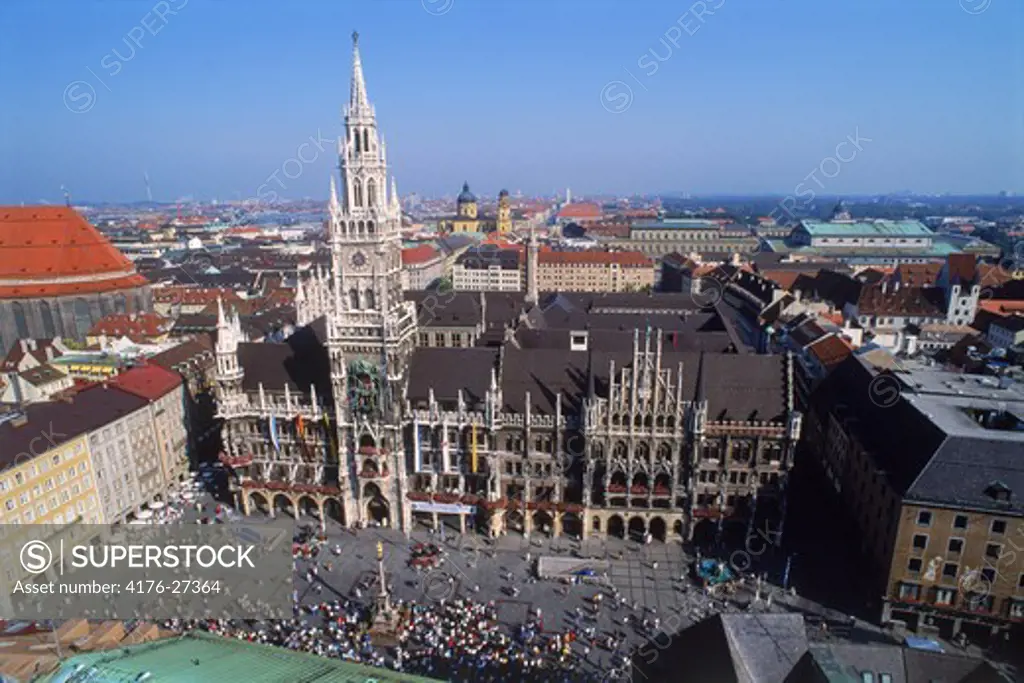 City Hall at Marienplatz in Munich Germany