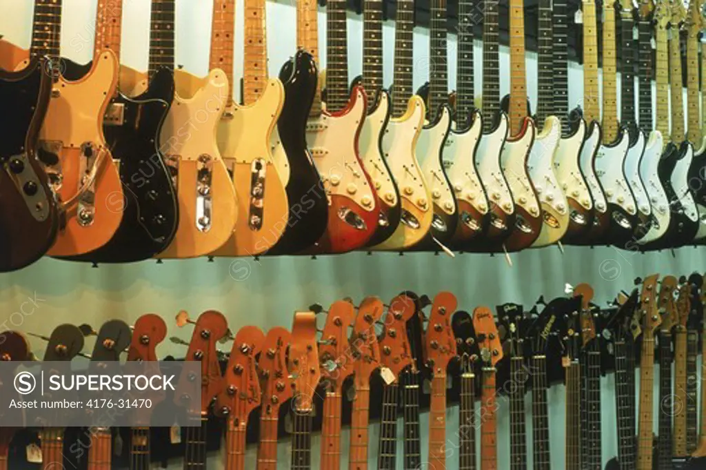 Grunn Guitars shop in Nashville Tennessee musical instrument