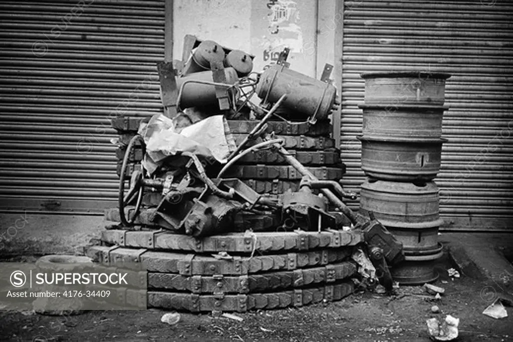 A hillock with rubbish, Chennai, India