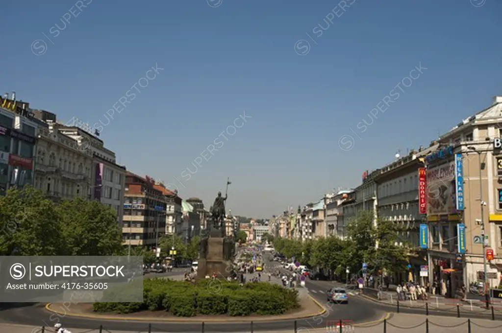 Wenceslas Square, Prague, Czech Republik