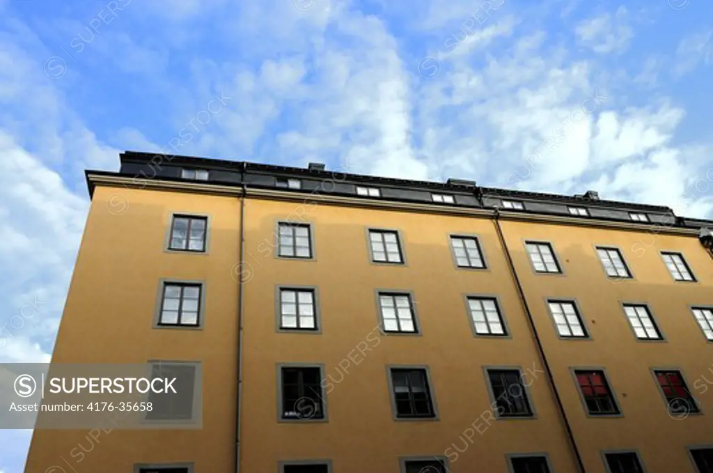 The front of house on S:t Eriksgatan 6 at Kungsholmen in Stockholm. Sweden