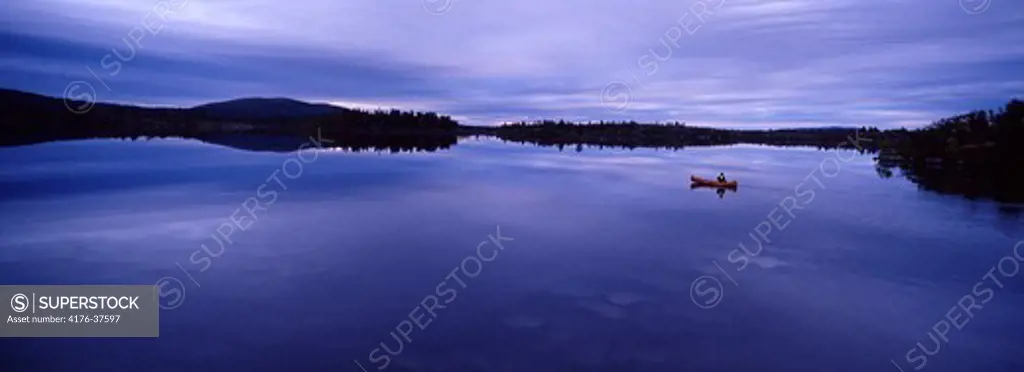 Boat on a lake, Sweden