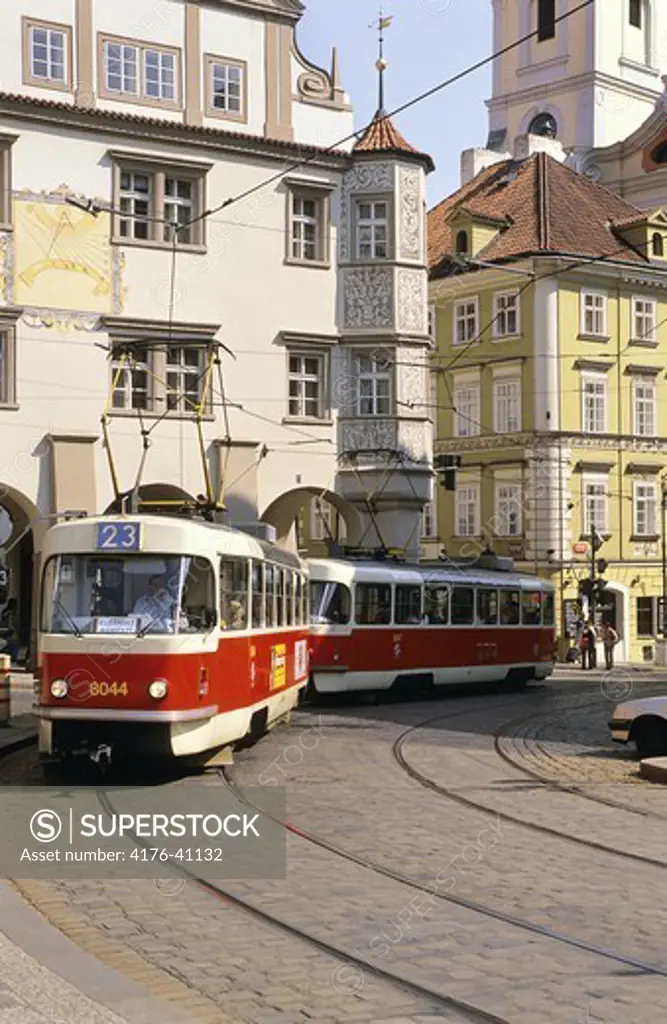 Prague Czech_Republic - public transport - streetcar