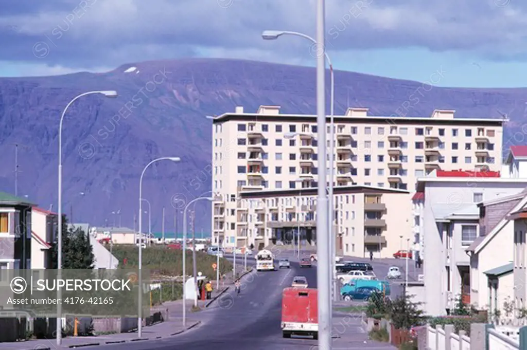 A street in Reykjavik in the seventies