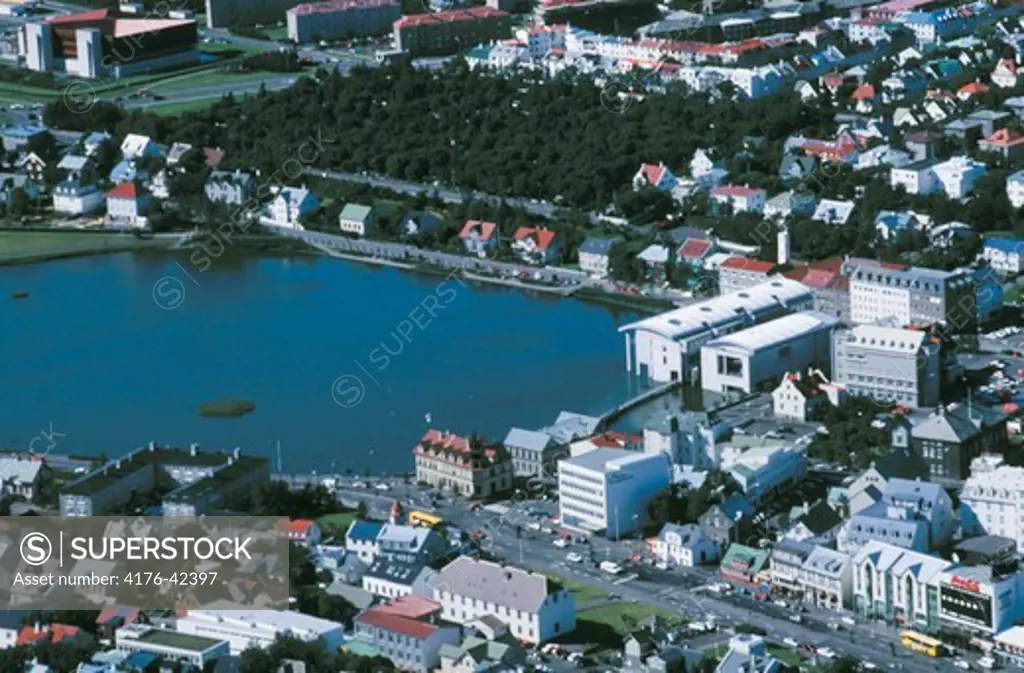 An overview of a part of Reykjavik