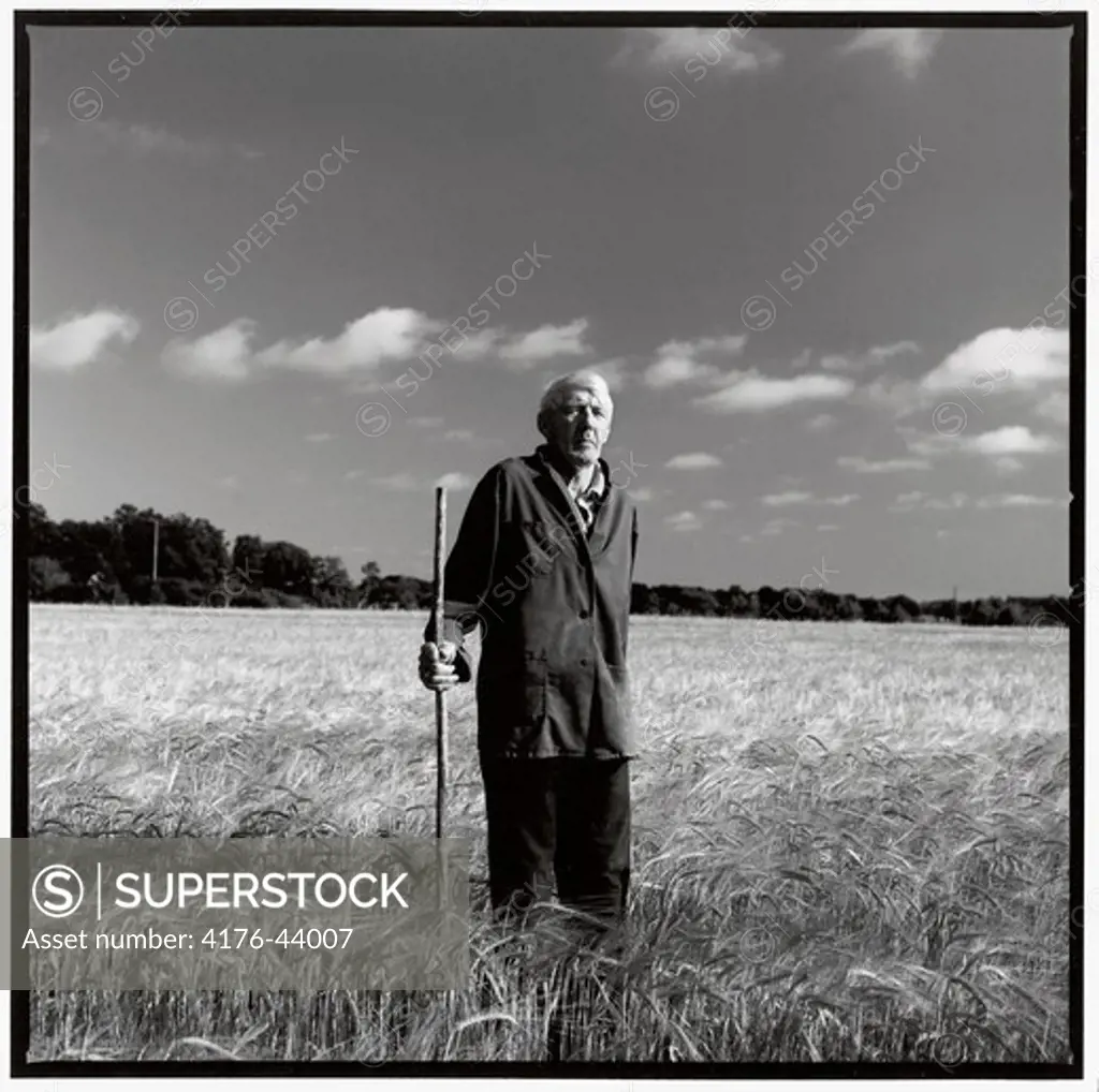 old man in a field