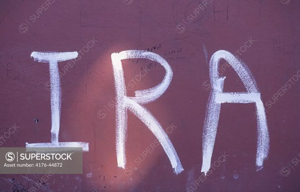 Ira grafitti on wall
