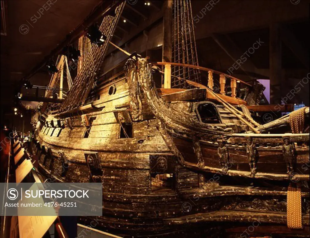 Vasa Ship in Vasamuseum, Stockholm, Sweden