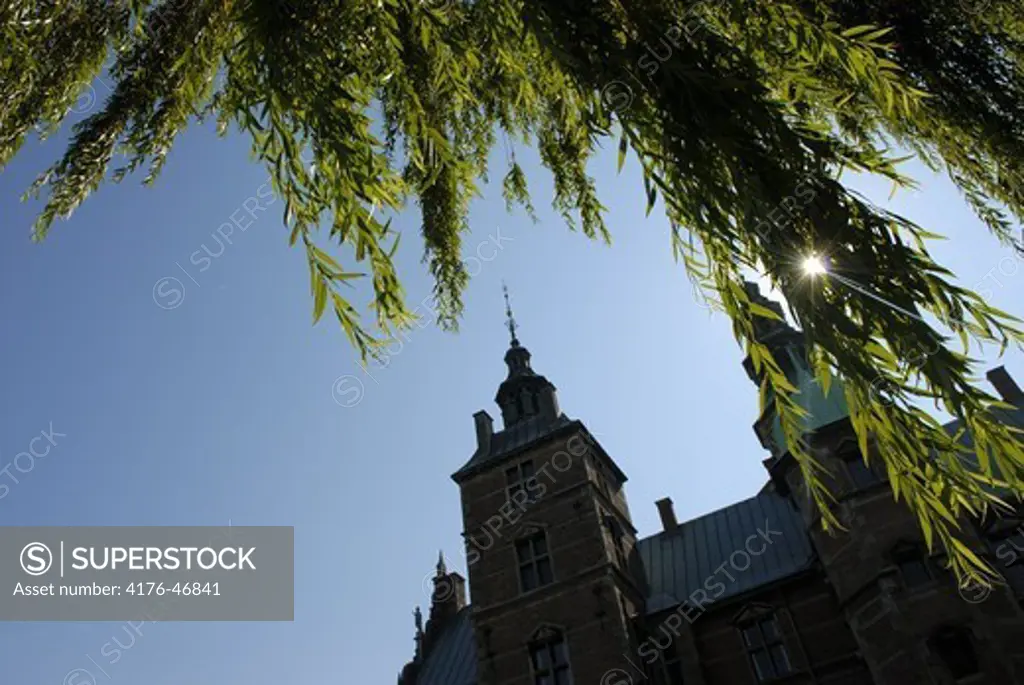 Idyllic Rosenborg Slot (Castle) was build in the 17th century, Copenhagen, Denmark.