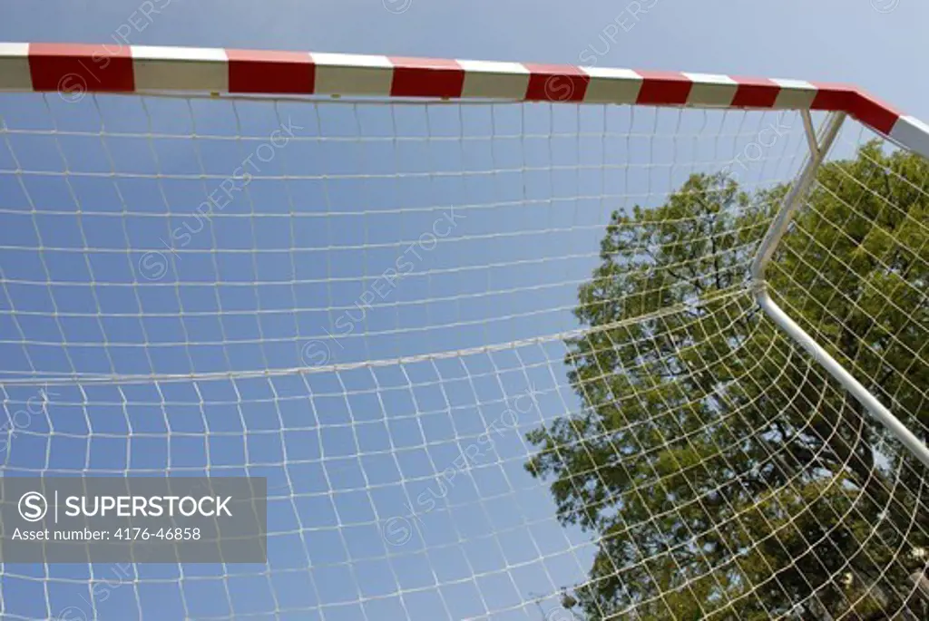 Goal with net, Copenhagen, Denmark.