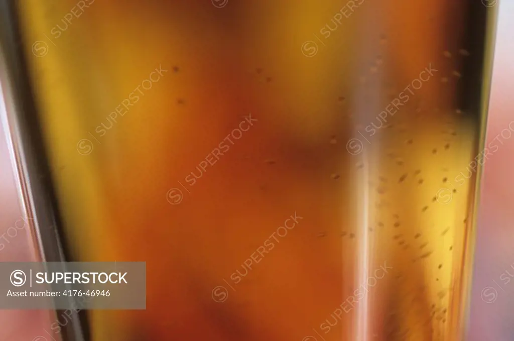 Closeup view of wine glass