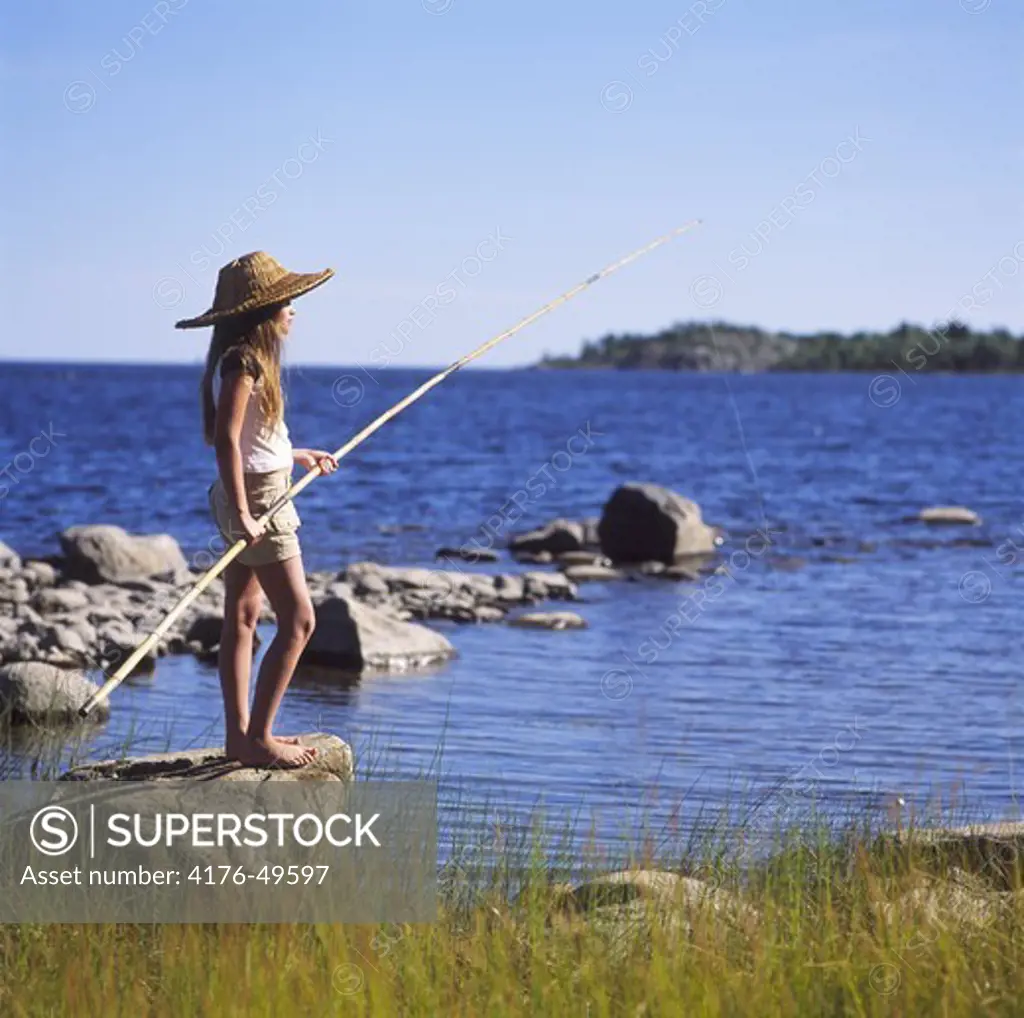 Fishing summergirl