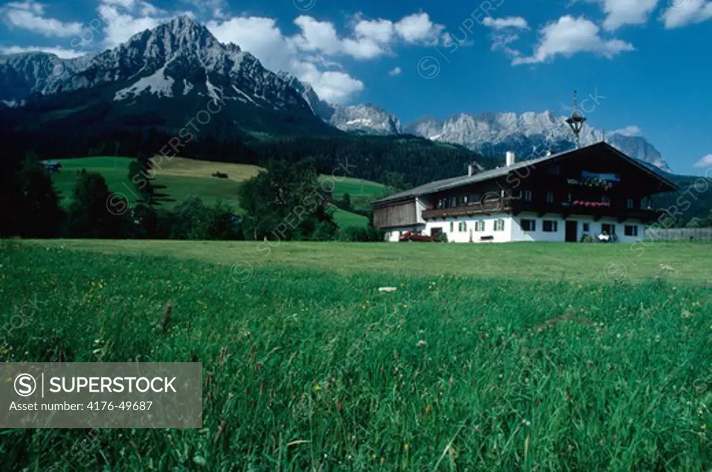 Austria, Alps, typical house