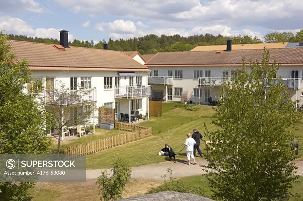 Houses at Eklanda, Mölndal, Sweden.