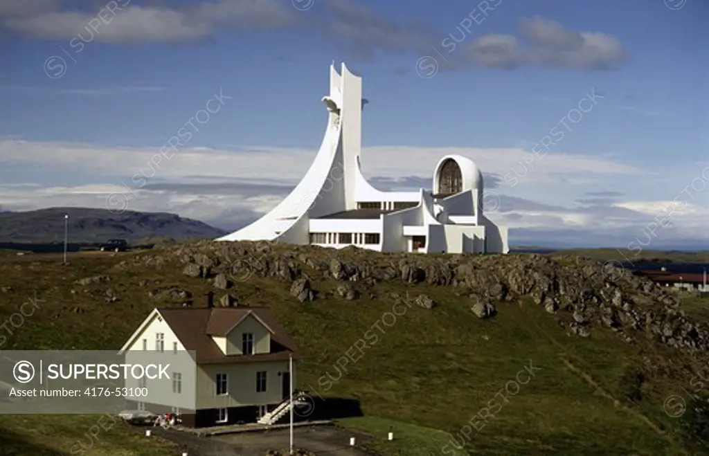 Unusual house in Iceland
