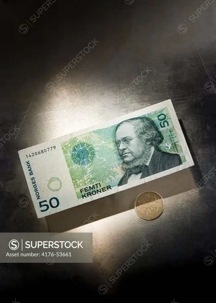 50 kroner & 10 kroner- Norwegian