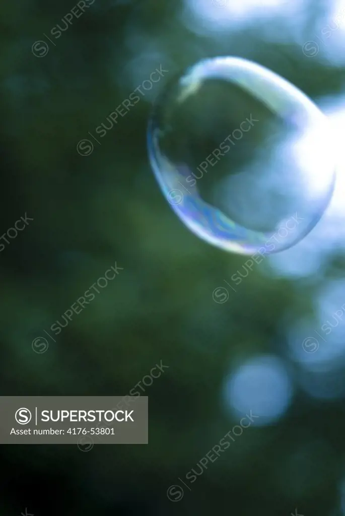 A soapbubble in a garden, Sweden