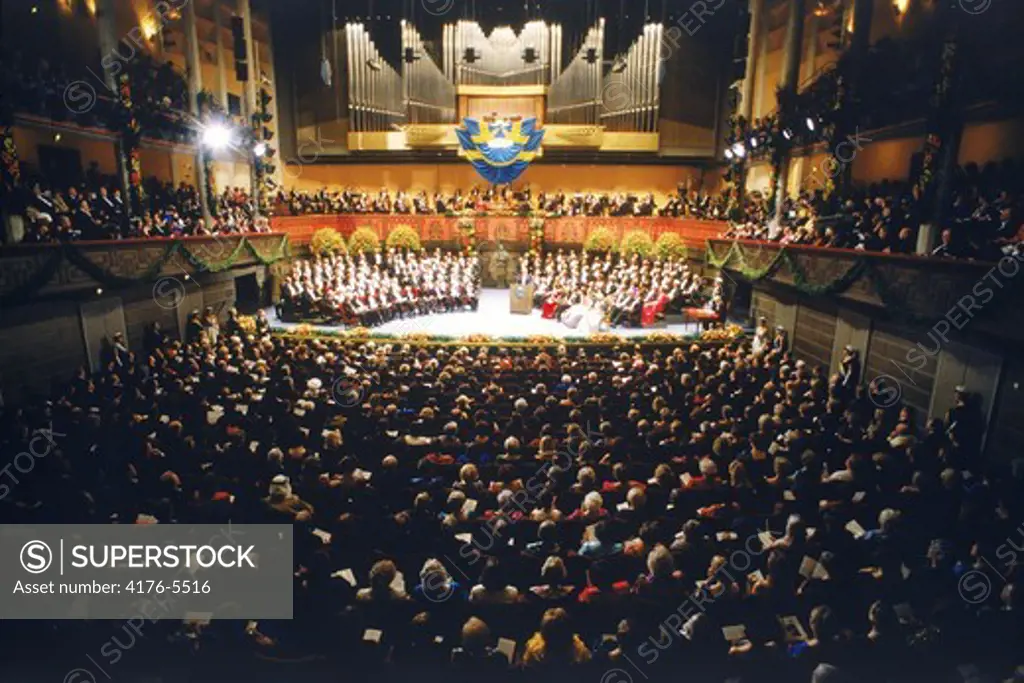 Nobel Awards at Stockholm Concert House with Royal Family and Nobel laureates