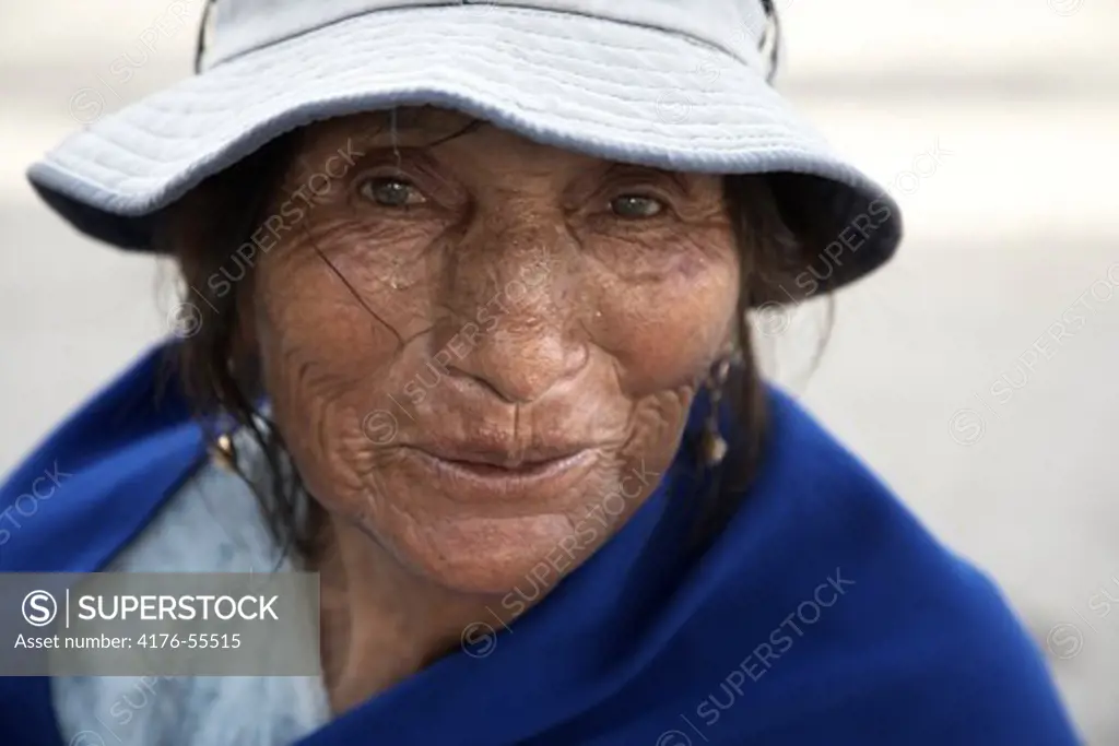 A typical Equadorian older woman