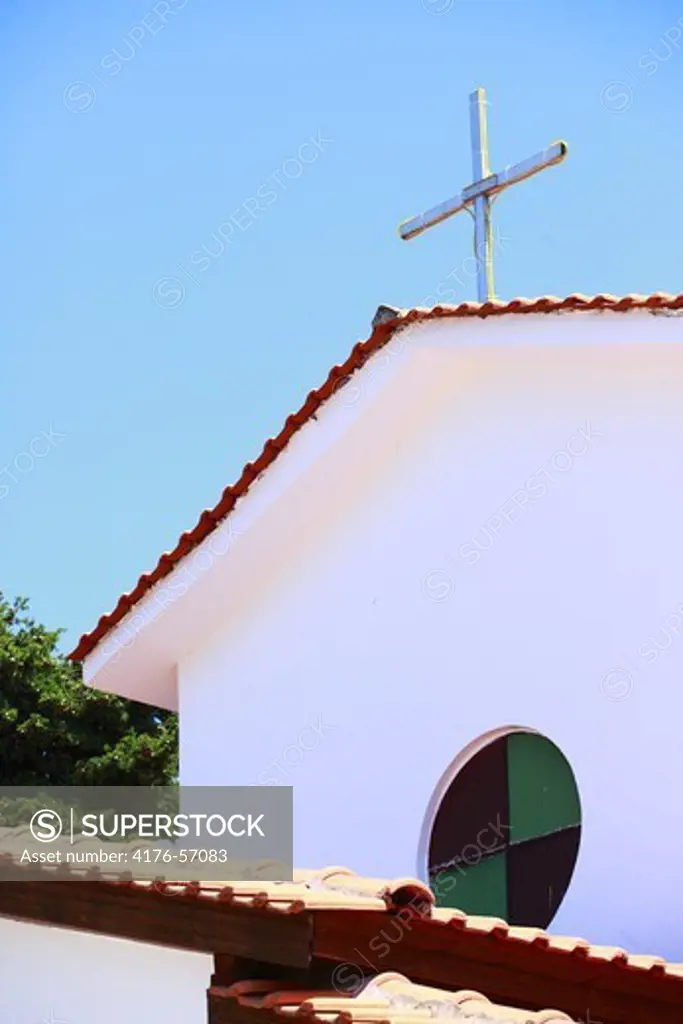 Church, Skala Rachon, Thassos Island, Greece (Grekland).