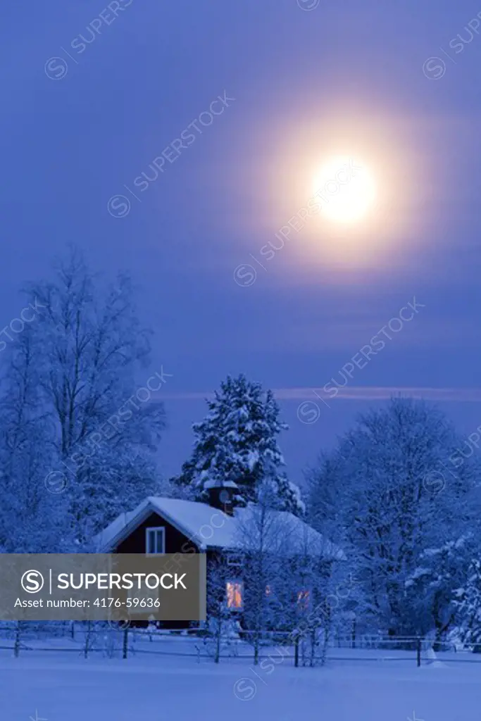 Winterlandscape in Dalarna, Sweden